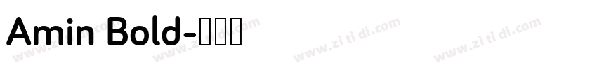 Amin Bold字体转换